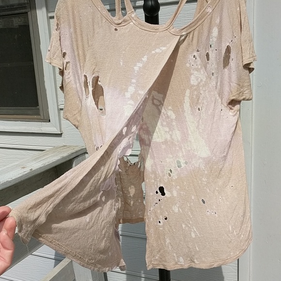 Destroyed ☀️3/$20!🌵 Festival Boho Top ! XL ! - Picture 5 of 8